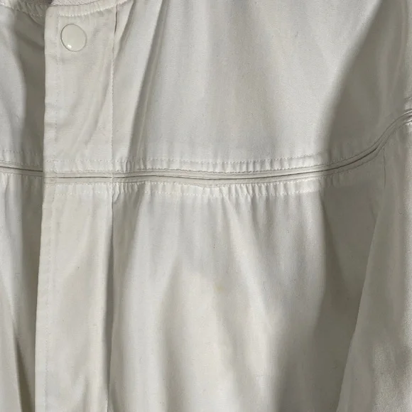 Knights Bridge For Men Vintage White Bomber Jacket Size 42-44 Harrington Style - Picture 7 of 11
